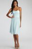 Robe demoiselle d'honneur courte ruché croisade de bustier en chiffon - 30