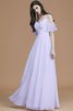 Normale Taille Prinzessin Spaghetti Träger A Linie Bodenlanges Brautjungfernkleid - 26