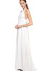 Chiffon Beach Stil Ärmellos langes einfaches Brautkleid mit Plissierungen - 3