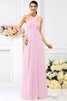 Vestido de Dama de Honor de Corte-A de Hasta el suelo de Cremallera de Largo - 22