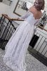 Reißverschluss Spitze Ärmelloses extravagantes einfaches Brautkleid mit Applikation - 2