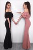 Ärmelloses Schulterfreier Ausschnitt Chiffon Tolle Bodenlanges Ballkleid - 2