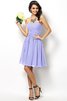 Abito da Damigella Cuore Cerniera Principessa A-Line in Chiffon - 16