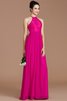 Prinzessin Normale Taille Reißverschluss Neckholder Chiffon Brautjungfernkleid - 16
