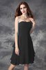 Robe demoiselle d'honneur bref de lotus avec zip a-ligne avec sans manches - 2