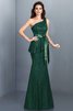 Vestido de Dama de Honor de Corte Sirena en Satén de Cremallera de Largo - 9