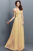 Chiffon Prinzessin Empire Taille A Linie Reißverschluss Brautjungfernkleid - 12