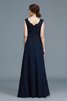 A-Line Normale Taille Ärmelloses Chiffon Brautmutterkleid mit Rüschen - 2