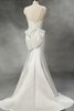 Natürliche Taile Meerjungfrau Ärmelloses wadenlanges Brautkleid aus Organza - 2