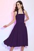 Robe demoiselle d'honneur plissé simple de princesse au drapée avec chiffon - 15