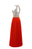 Mitte Rücken trägerlos Chiffon traumhaftes extravagantes Abendkleid mit Reißverschluss - 7