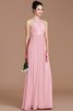 Prinzessin Normale Taille Reißverschluss Neckholder Chiffon Brautjungfernkleid - 27