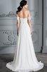 Chiffon Prinzessin A-Line Ärmelloses Bodenlanges Brautkleid - 7