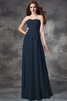 Normale Taille A-Line Chiffon Bodenlanges Anständiges Brautjungfernkleid - 10