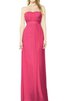 Robe demoiselle d'honneur avec chiffon de bustier ruché a-ligne - 1