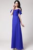 Ärmelloses Normale Taille Chiffon Bodenlanges Anständiges Brautjungfernkleid - 26