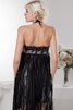 Nackenband Ärmelloses mini Cocktailkleid mit Bordüre - 8