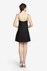 Robe demoiselle d'honneur courte en chiffon bretelles spaghetti ruché - 6