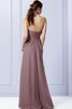 Robe demoiselle d'honneur avec gradins avec cristal a-ligne de bustier - 2