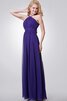 Robe demoiselle d'honneur plissage ceinture avec chiffon fermeutre eclair ruché - 2