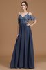 Normale Taille a linie Prinzessin Fabelhaft Brautjungfernkleid ohne Ärmeln - 4