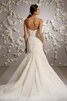 Abito da Sposa moda sensuale Cuore con Perline Sirena A Terra - 3