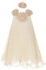 Abito da Cerimonia Bambini Senza Maniche con Fiore con Perline A-Line - 1
