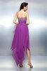 Ärmelloses Chiffon A Linie Rocklänge-asymmetrisches Mini Cocktailkleid - 2