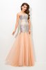 Robe de bal longue impressioé longueur au ras du sol fermeutre eclair de sirène - 3