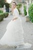 Reißverschluss plissiertes Tüll modisches extravagantes Brautkleid mit Rüschen - 2
