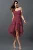 Prinzessin Ärmelloses Empire Taille Kurzes Rocklänge-asymmetrisches Brautjungfernkleid - 5