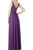 Chiffon gerüschtes A-Line langes bodenlanges Brautjungfernkleid - 2