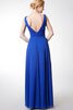 Robe demoiselle d'honneur plissé romantique ruché avec perle avec cristal - 4