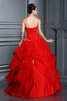 Organza Duchesse-Linie Trägerloser Ausschnitt Bodenlanges Quinceanera Kleid mit Applike - 2
