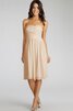 Robe demoiselle d'honneur courte ruché croisade de bustier en chiffon - 3