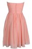Vestido de Dama de Honor de Corte-A de Corto de Escote con abertura de Sin mangas - 2