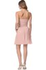 Robe demoiselle d'honneur ruché ligne a en chiffon entrecroisé - 2