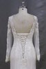 Vestido de Novia de Corte Sirena de Escote con cuello Alto de Manga suelta de Cola Corte - 4