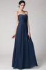 Robe demoiselle d'honneur plissage longue au drapée fermeutre eclair de fourreau - 10