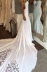 Robe de mariée belle broder col en forme de cœur simple longue - 2