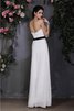 Vestido de Dama de Honor de Corte Recto de Escote Corazón de Largo de Flores - 2