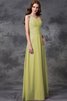 Vestido de Dama de Honor de Corte princesa de Corte-A en Gasa de Largo de Volante - 8