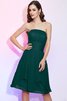Chiffon Plissiertes Prinzessin Normale Taille A Linie Brautjungfernkleid - 9