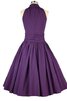 Vestido de Homecoming en Seda de Cremallera de Escote halter de Junoesque - 4