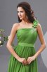 A-Line Chiffon Ein Schulter Brautmutterkleid mit Kristall mit Blume - 3