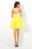 Vestido de Cóctel de Corte princesa de Corte-A de Natural de Abalorio de Corto - 2