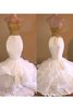 Vestido de Fiesta en Organza de Apliques de Natural de Hasta el suelo - 1