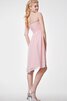 Robe demoiselle d'honneur plissage romantique de lotus avec zip bandouliere spaghetti - 3