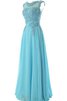 Robe demoiselle d'honneur distinguee decoration en fleur de col bateau ligne a - 2