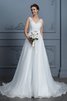 Robe de mariée en plein air salle interne broder en chiffon coupé - 3